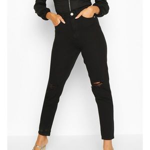 Black Distressed Jeans